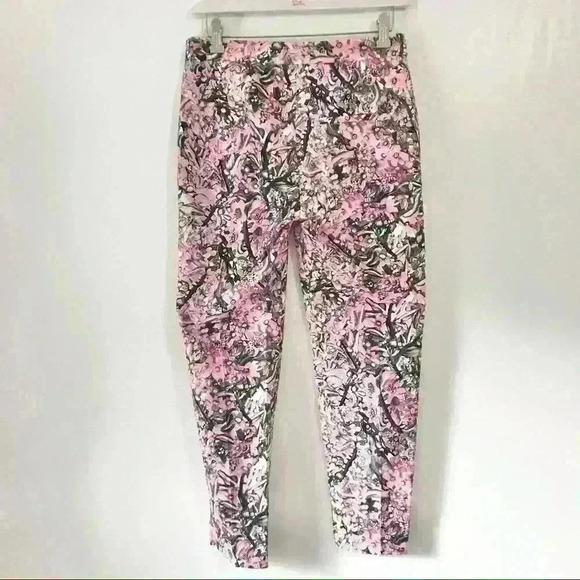 H&M Pastel Floral Cigarette Skinny Ankle Pants - Picture 3 of 10